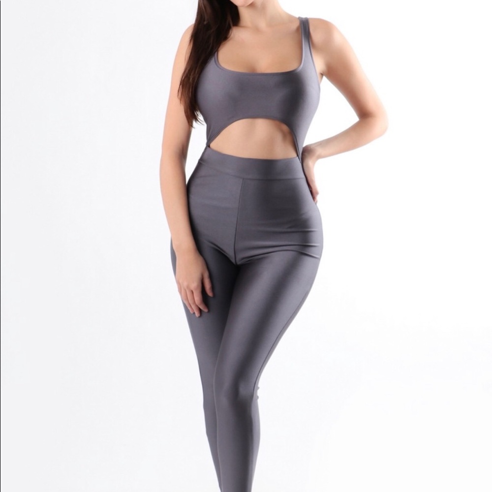 Charcoal jumpsuit